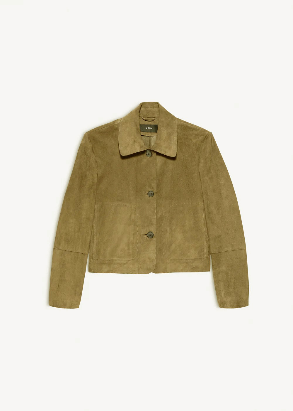 ARMA 麂皮短外套(橄欖綠)