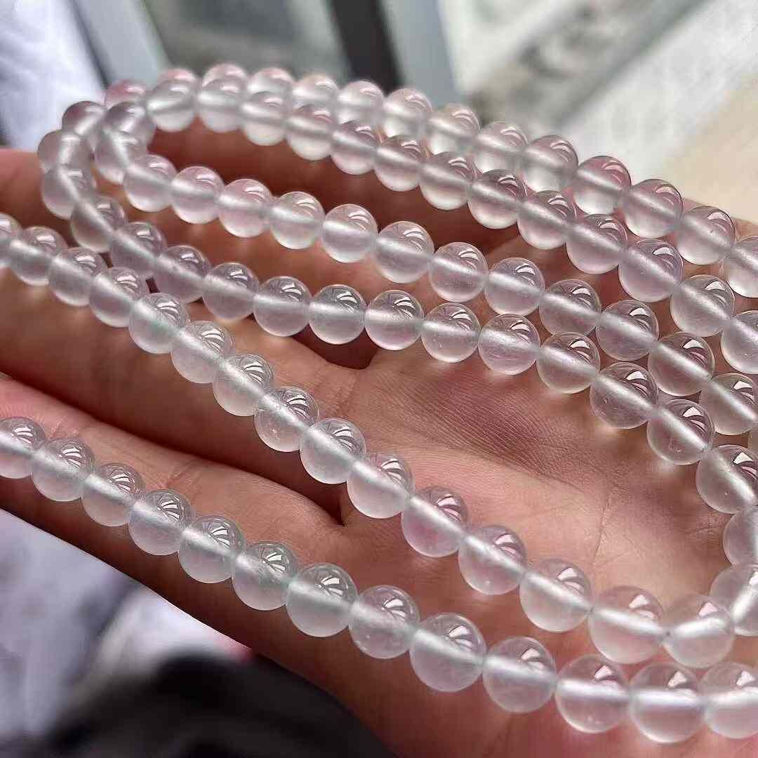 1218552 翡翠玻璃種珠鏈 (5.6-5.8mm直徑)