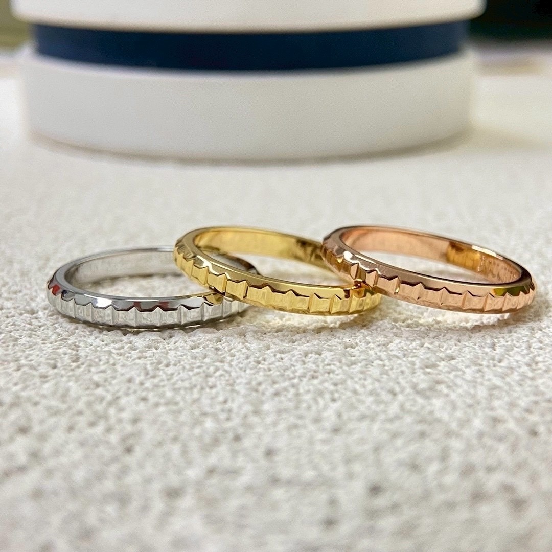 18k Bo”｛巴黎飾紋單圈｝高奢定製戒指｜寬版/窄版