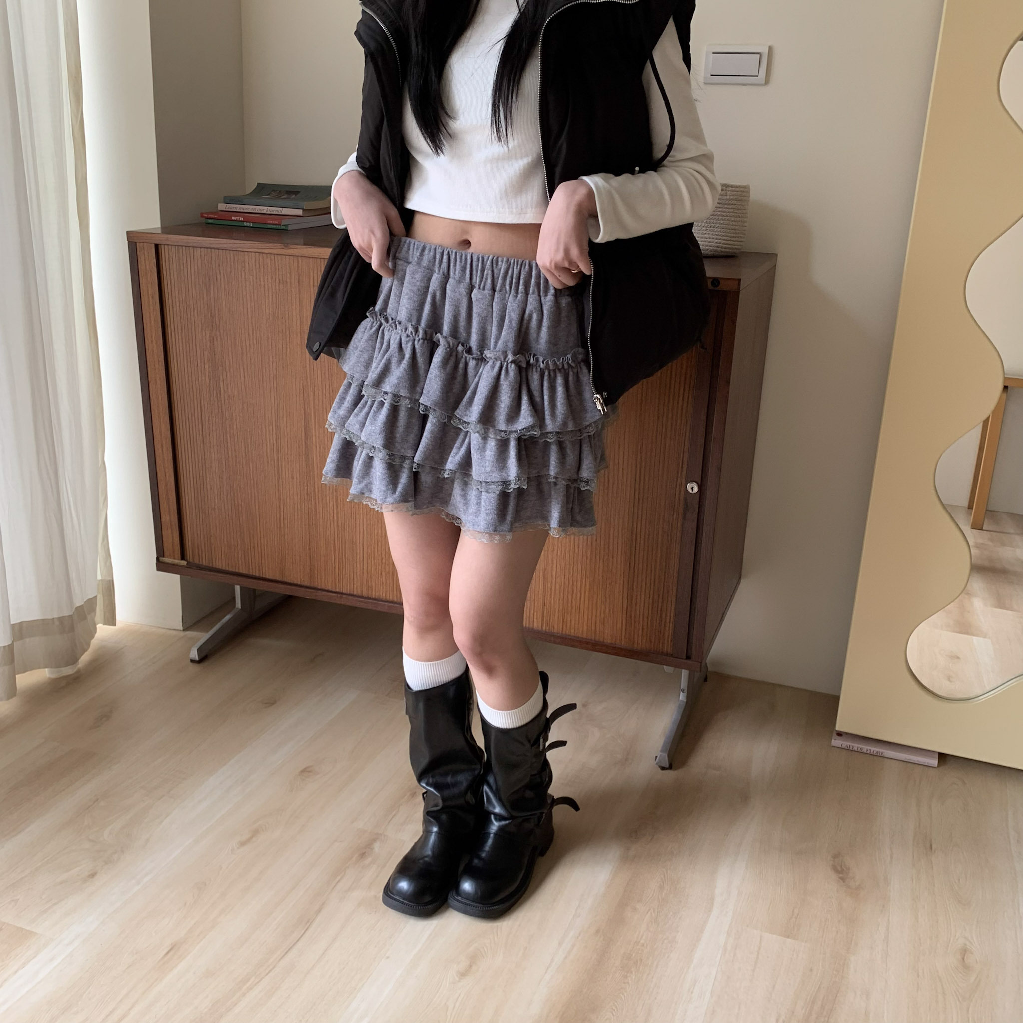 ISA_A piece of cake 甜度超標蕾絲蛋糕褲裙_51220