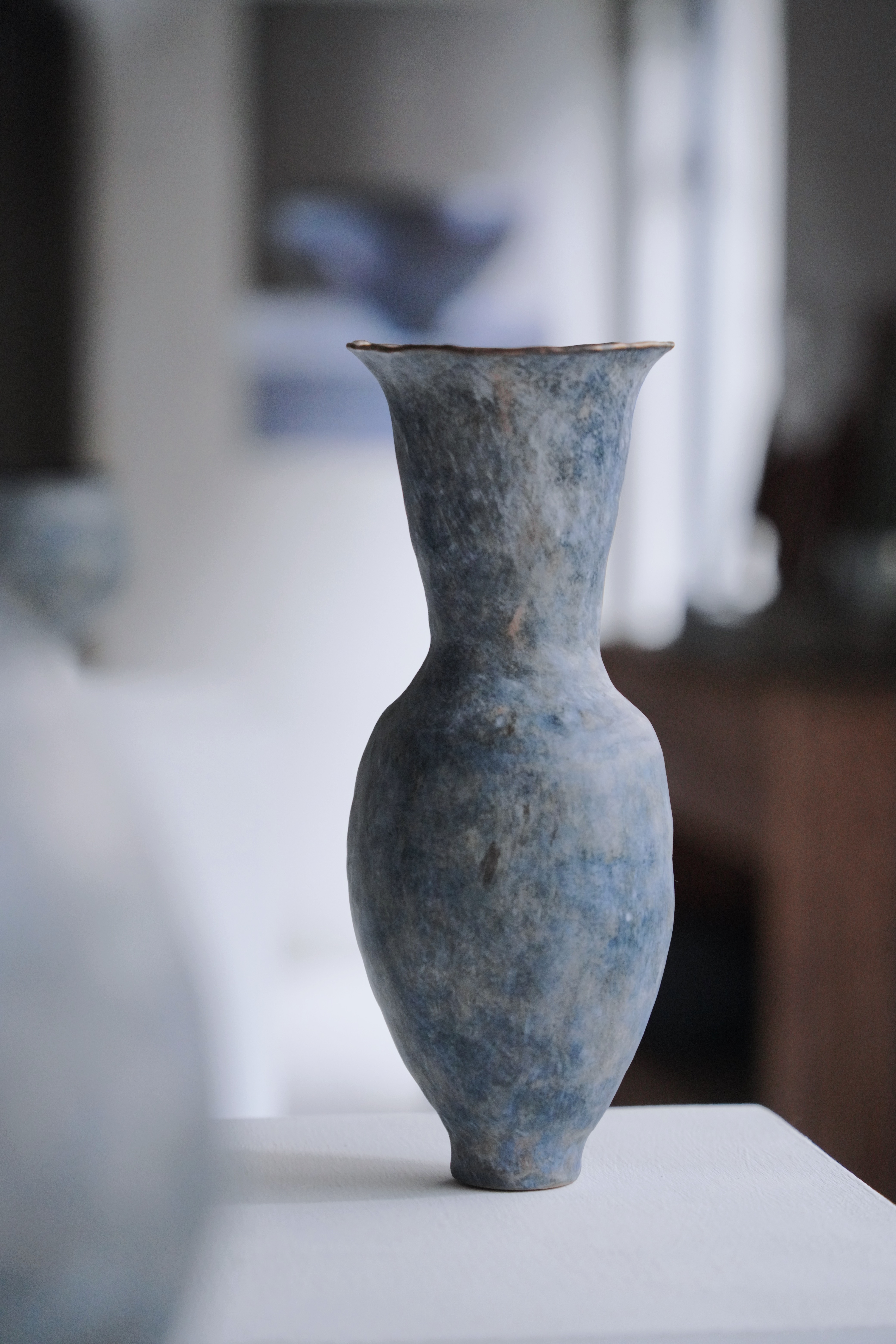 稀微 hi-bî ｜大美陶作個展｜青花長型敞口花器