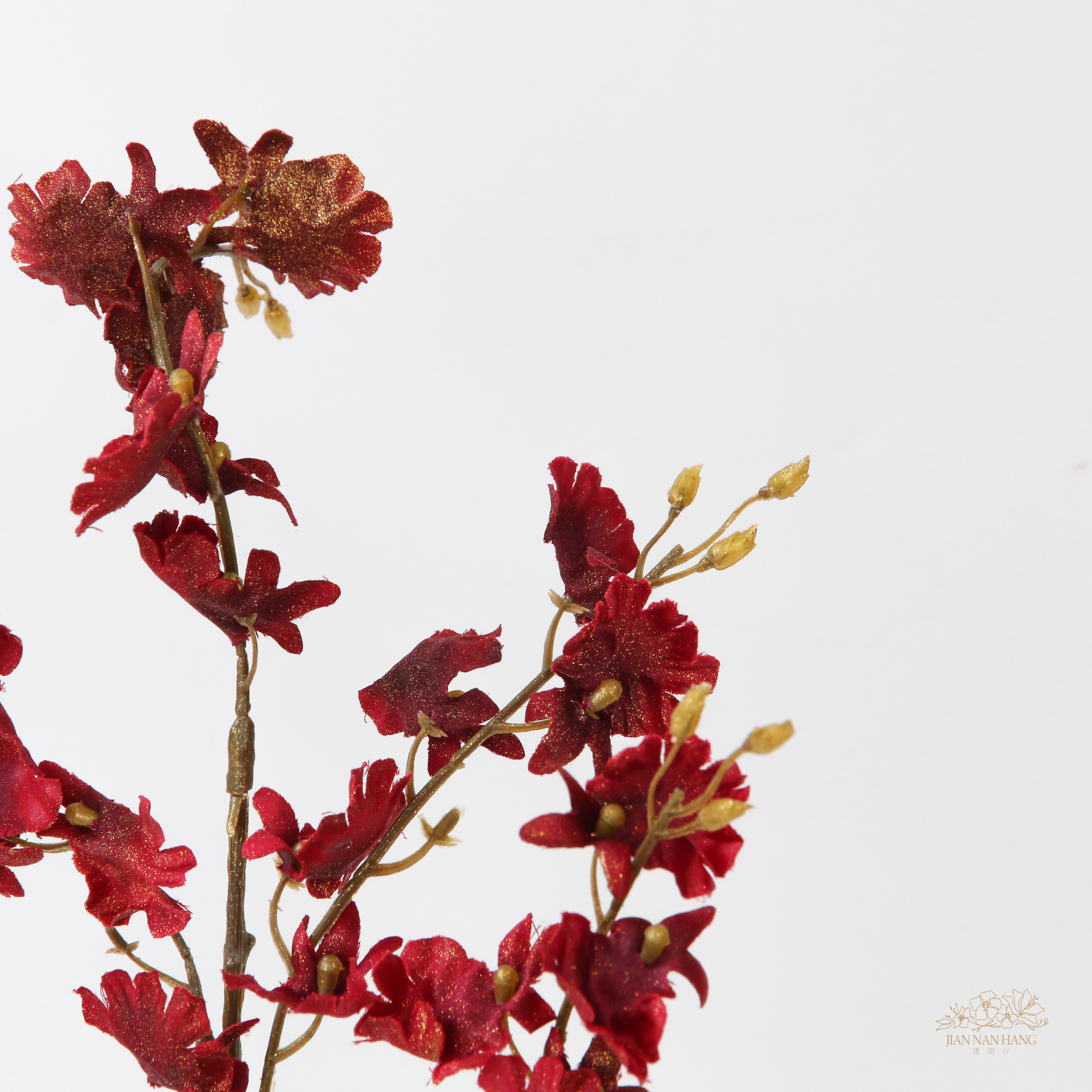 人造花 文心蘭 深紅