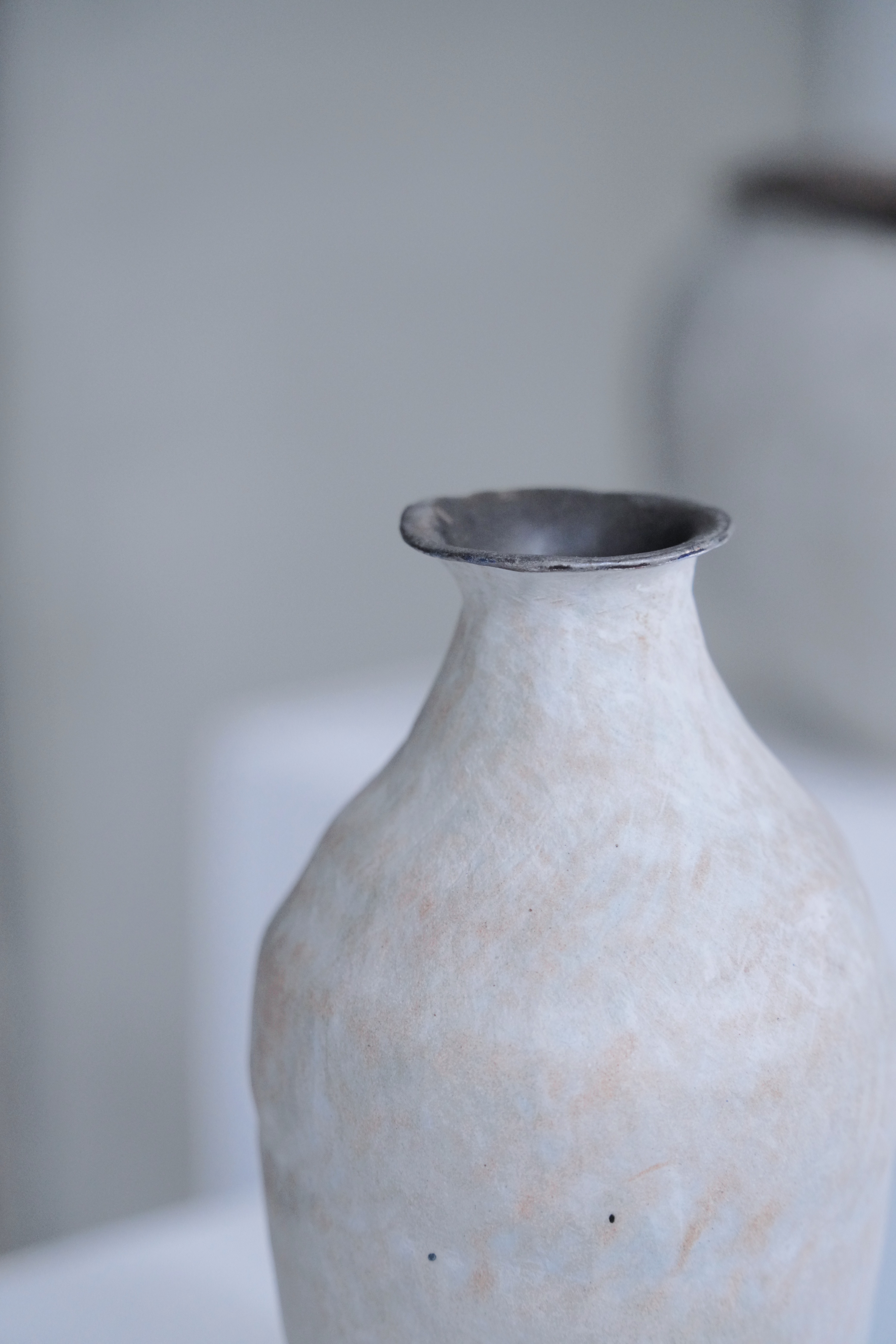 稀微 hi-bî ｜大美陶作個展｜碧青縮口長形花器