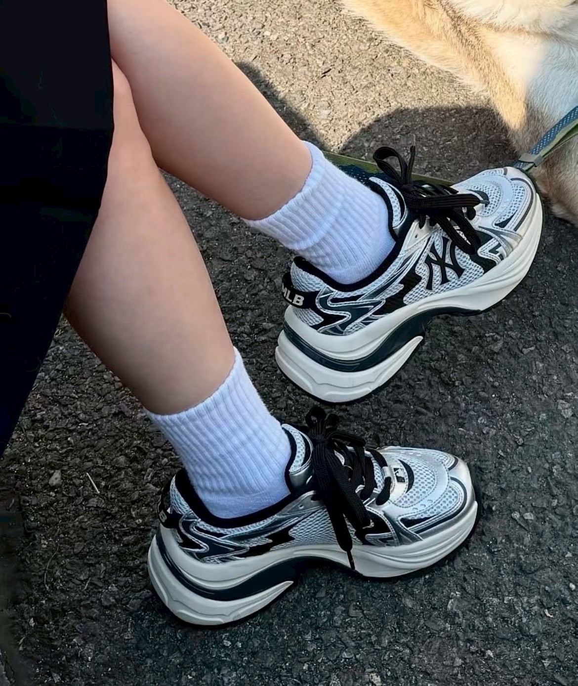 【韓國連線】MLB YANKEE CURVE RUNNER  老爹鞋 3色 3ARNSPL4N