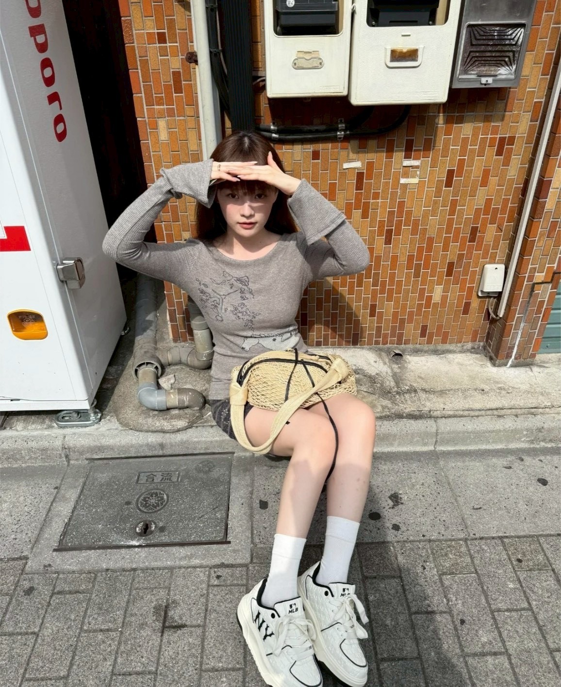 【韓國連線】MLB 復古老花厚底休閒鞋 3色 3ASXE035N