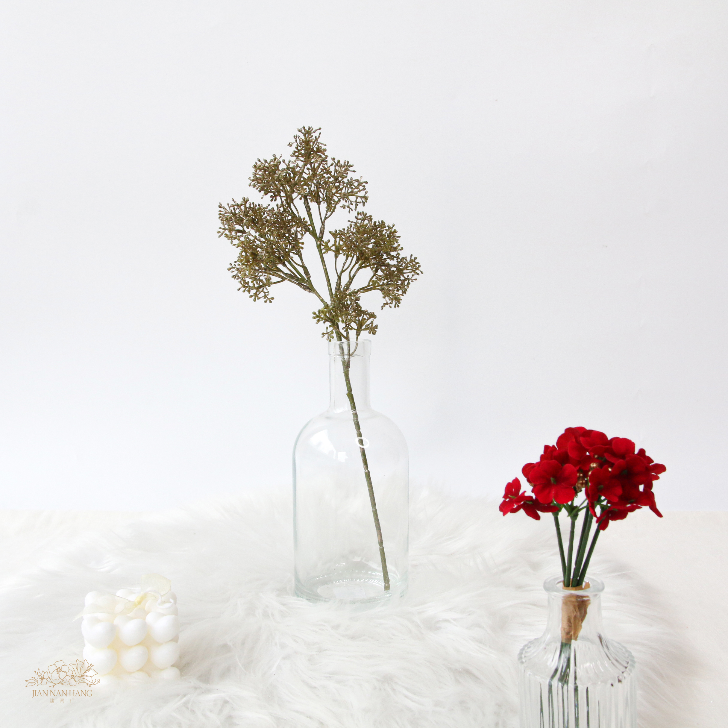 人造果 漿果短枝 銀綠色