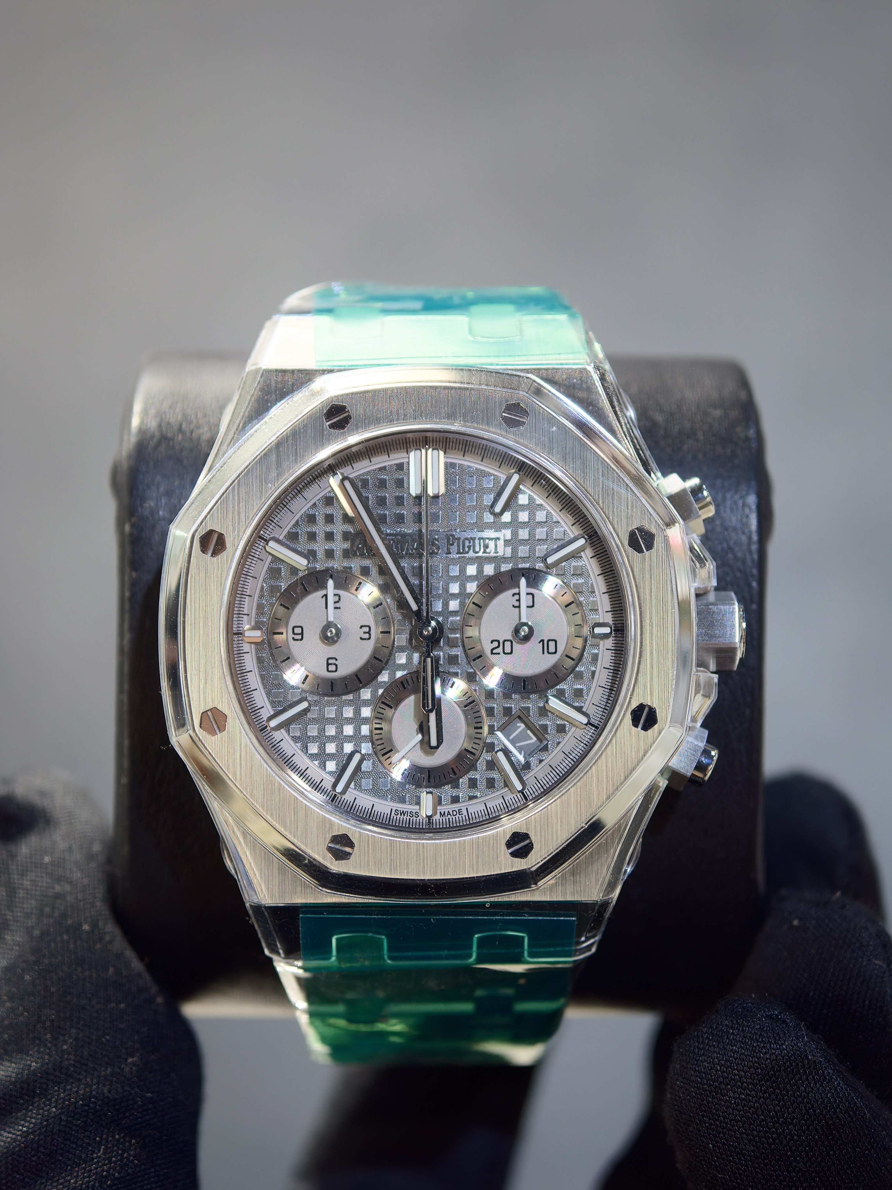 BRAND NEW AUDEMARS PIGUET 26715ST.OO.1356ST.02 26715 26715st SILVER DIAL STEEL ROYAL OAK SELFWINDING CHRONOGRAPH 38mm