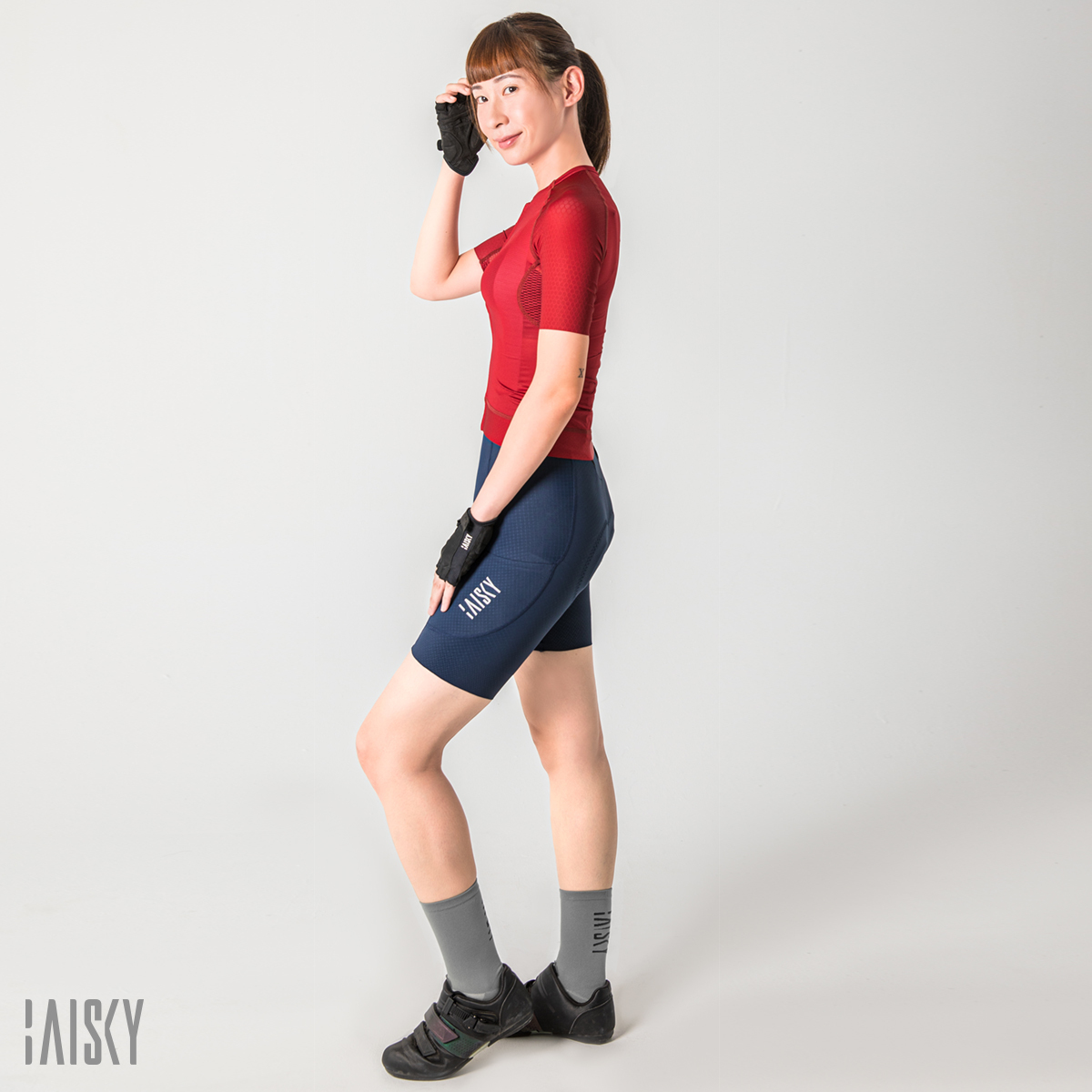 女款空力短車衣 潔淨6.0 紅