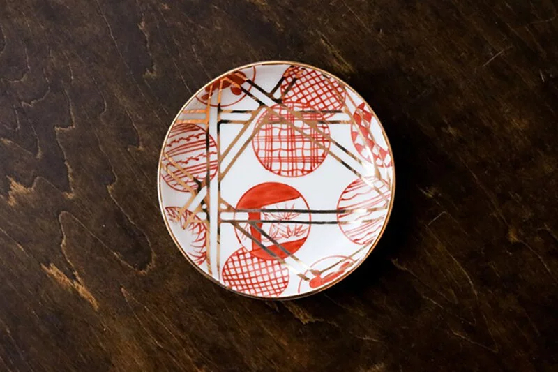 amabro-MAME日式豆皿，丸散赤丸，精緻豆皿，為您的餐桌增添日式優雅氣息