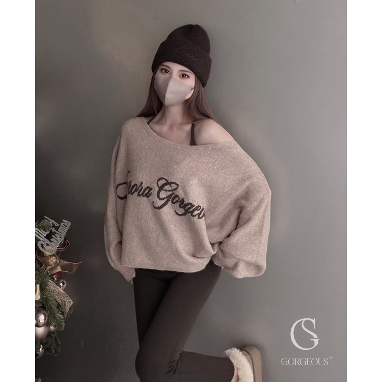 H107 「毛線立體字羊毛帽」