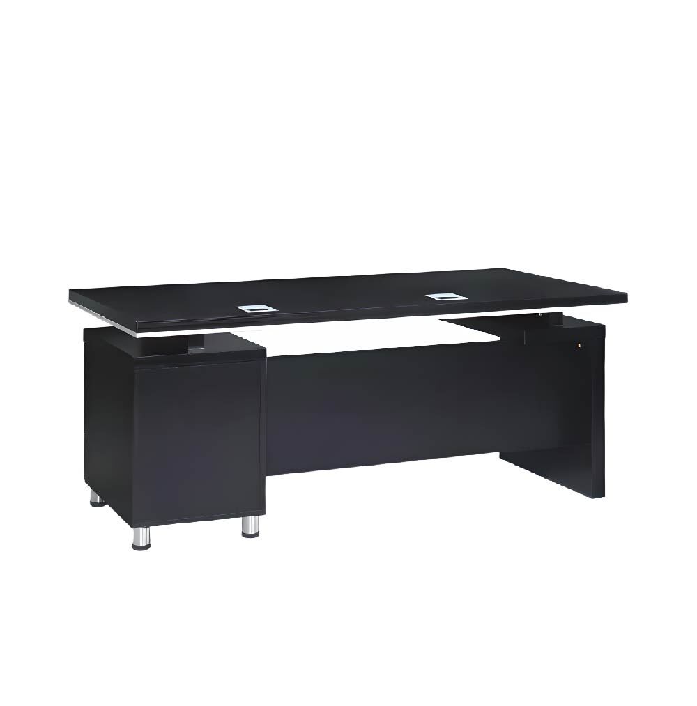 5.1尺黑浮雕辦公桌