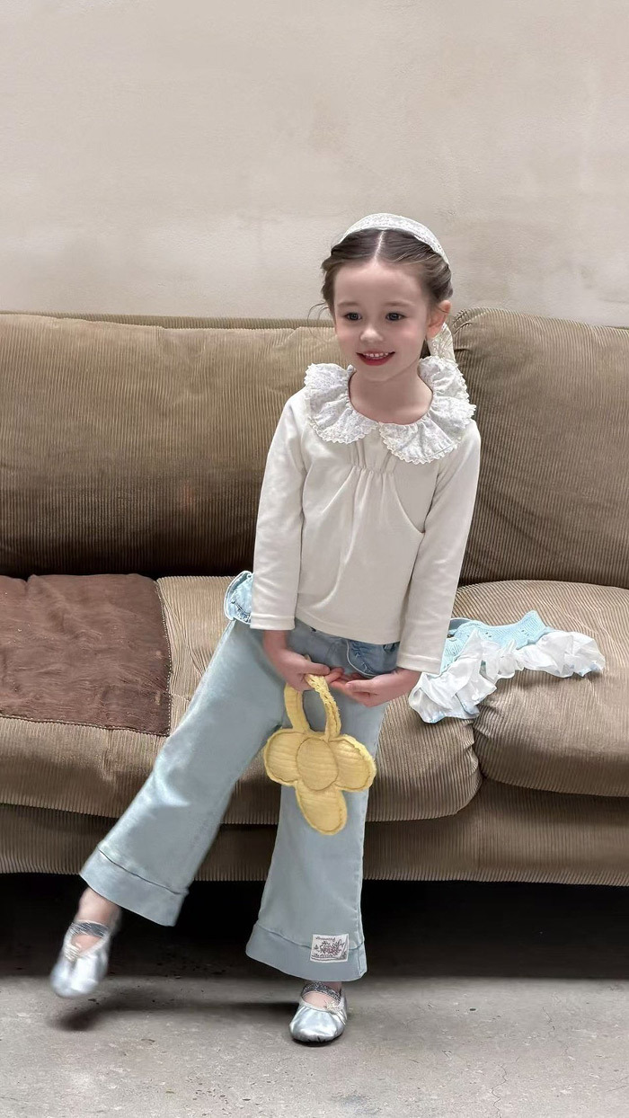 正韓春aiai 牛仔喇叭褲