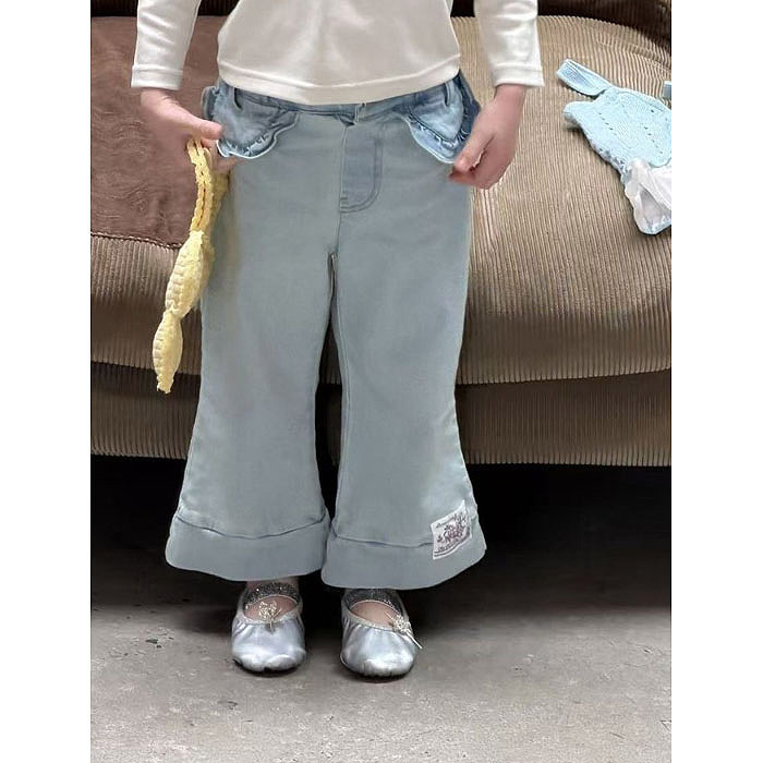 正韓春aiai 牛仔喇叭褲