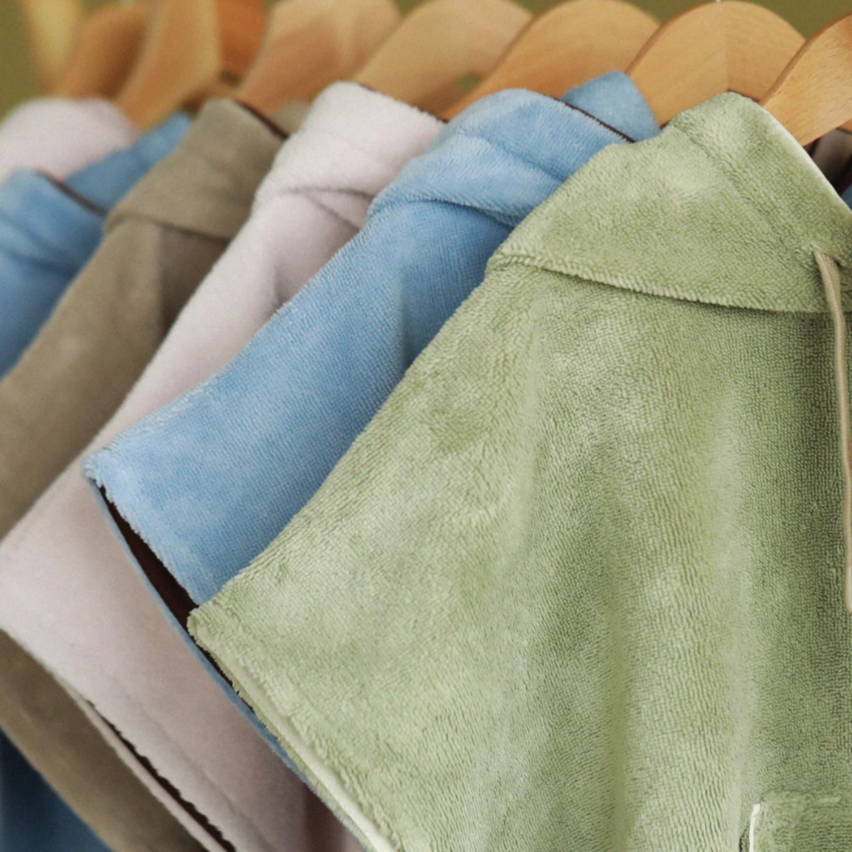 Everyday by Roberta 竹纖維連帽斗篷浴袍 Bamboo-Cotton Poncho - dusty pink