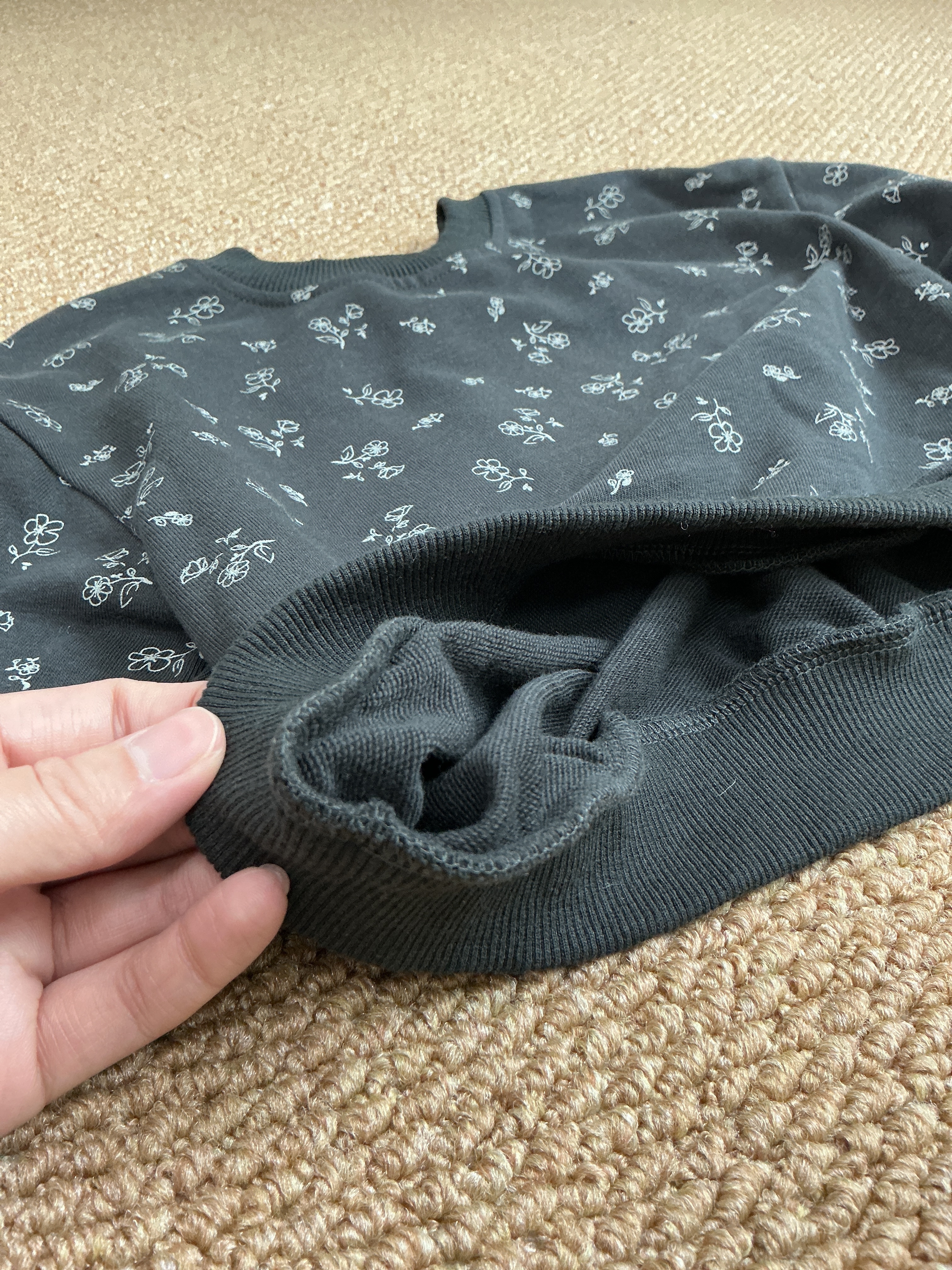 A03938小碎花大學T