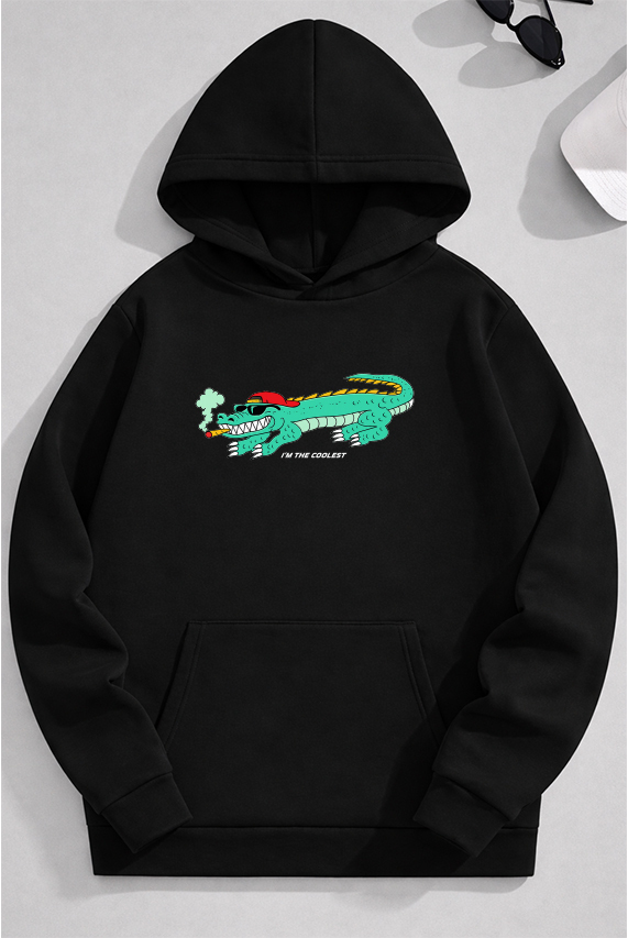 KADMAX大尺碼 - 大碼街頭潮流惡搞鱷魚帽TEE〈KSMS2714〉