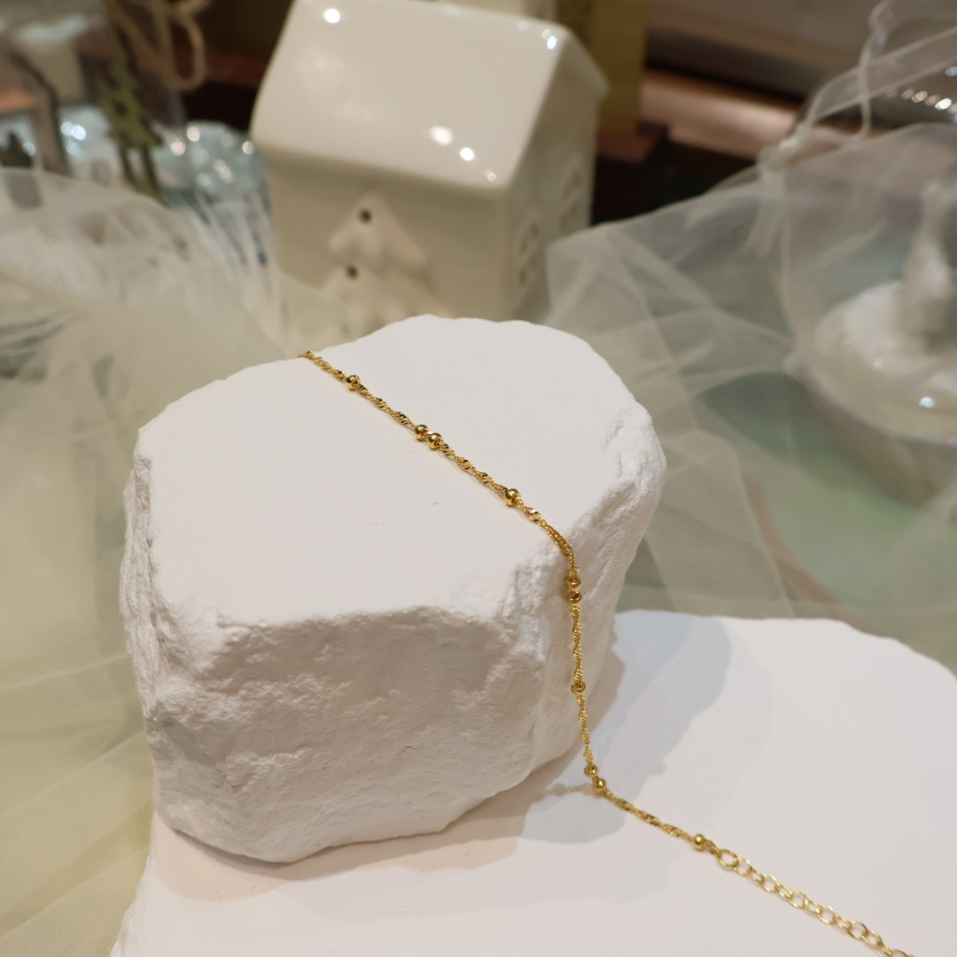 細緻轉光小金珠手鍊