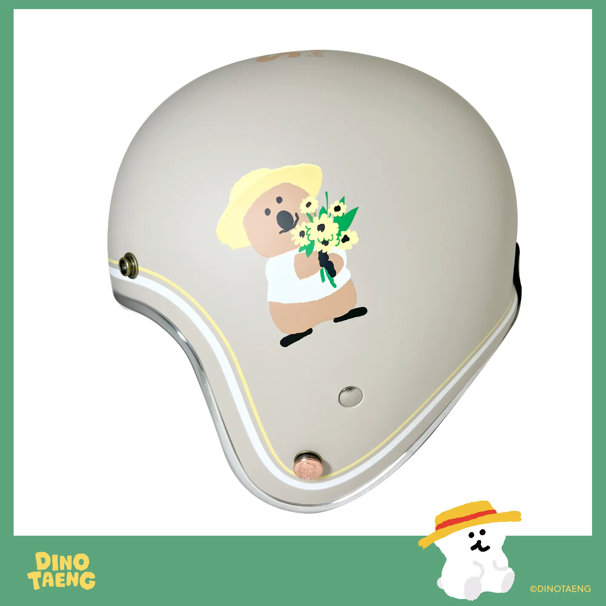 NIKKO N401 #48 DINOTAENG暖萌系列 松果森林 3/4罩帽款