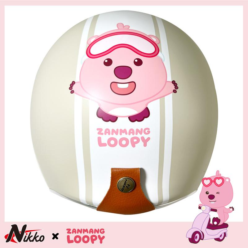 NIKKO N401#41 ZANMANG LOOPY 霧面奶酪白 3/4罩帽款