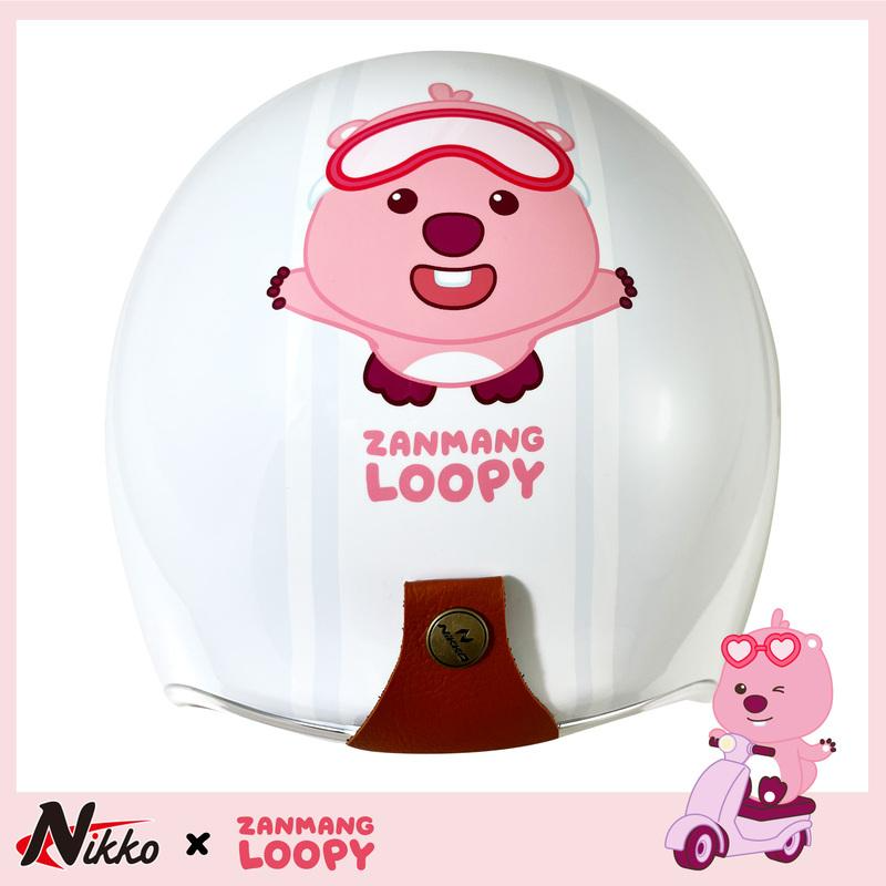 NIKKO N401 #41 ZANMANG LOOPY 亮面椰奶白 3/4罩帽款