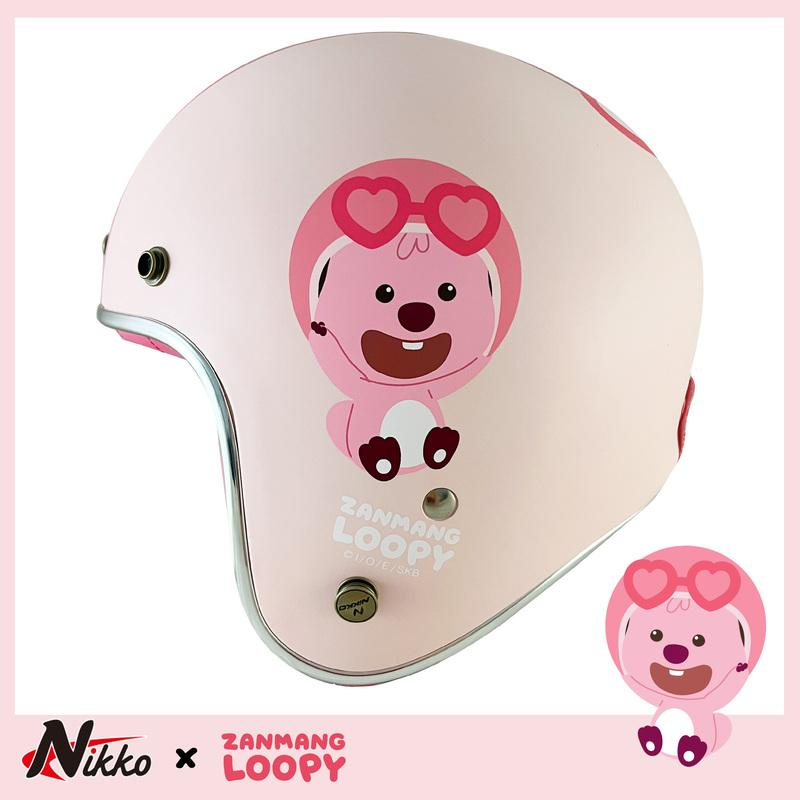 NIKKO N401 #40 ZANMANG LOOPY 霧面草莓奶昔粉 3/4罩帽款