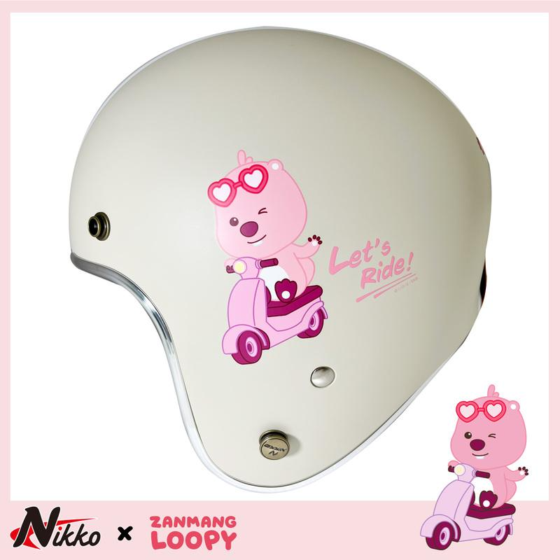 NIKKO N401#41 ZANMANG LOOPY 霧面奶酪白 3/4罩帽款