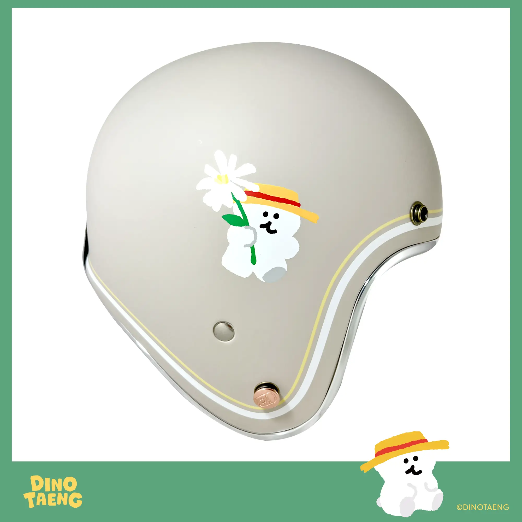 NIKKO N401 #48 DINOTAENG暖萌系列 松果森林 3/4罩帽款