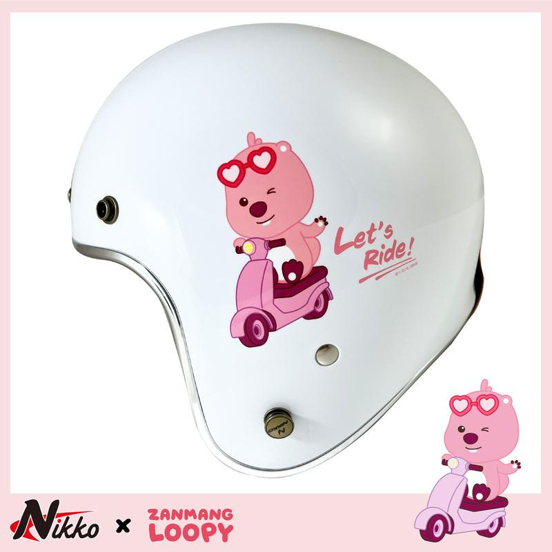 NIKKO N401 #41 ZANMANG LOOPY 亮面椰奶白 3/4罩帽款