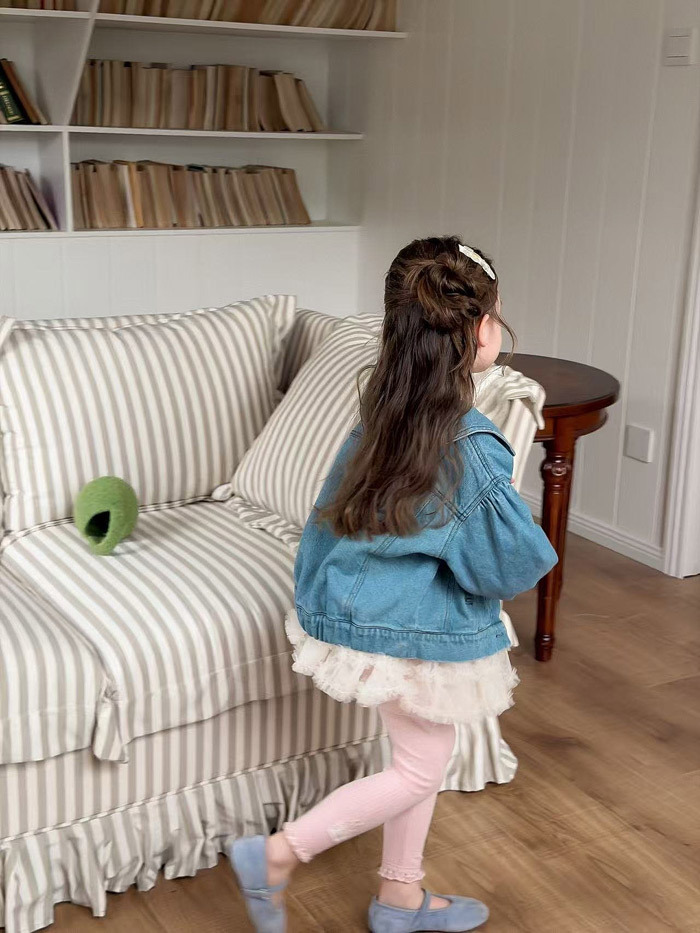 正韓春aiai 可愛澎袖牛仔外套