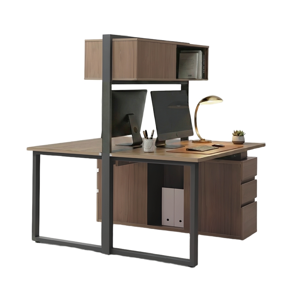 布魯斯2人書櫃辦公桌