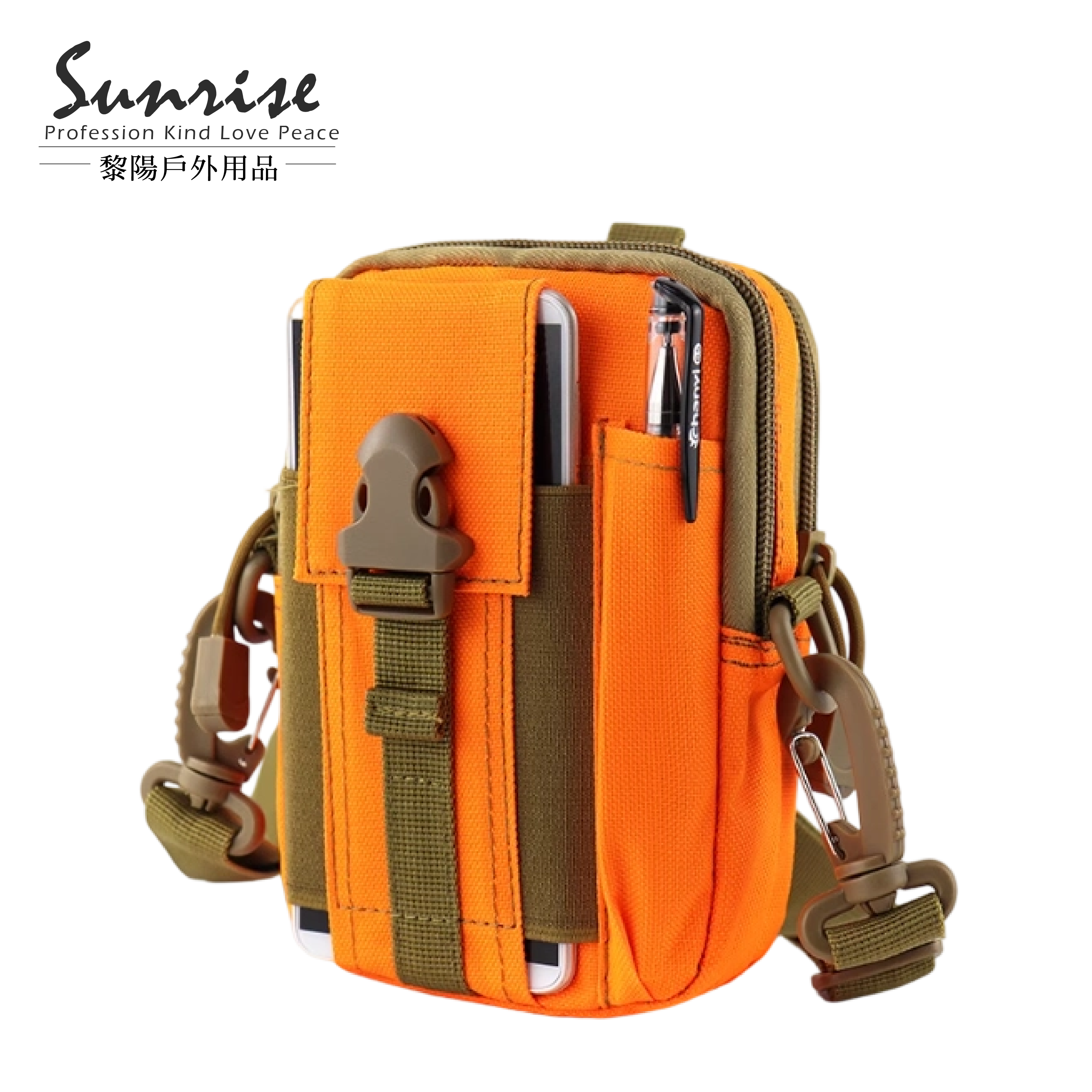 多功能工裝風腰包(附背帶) (4色) 70CIS120311