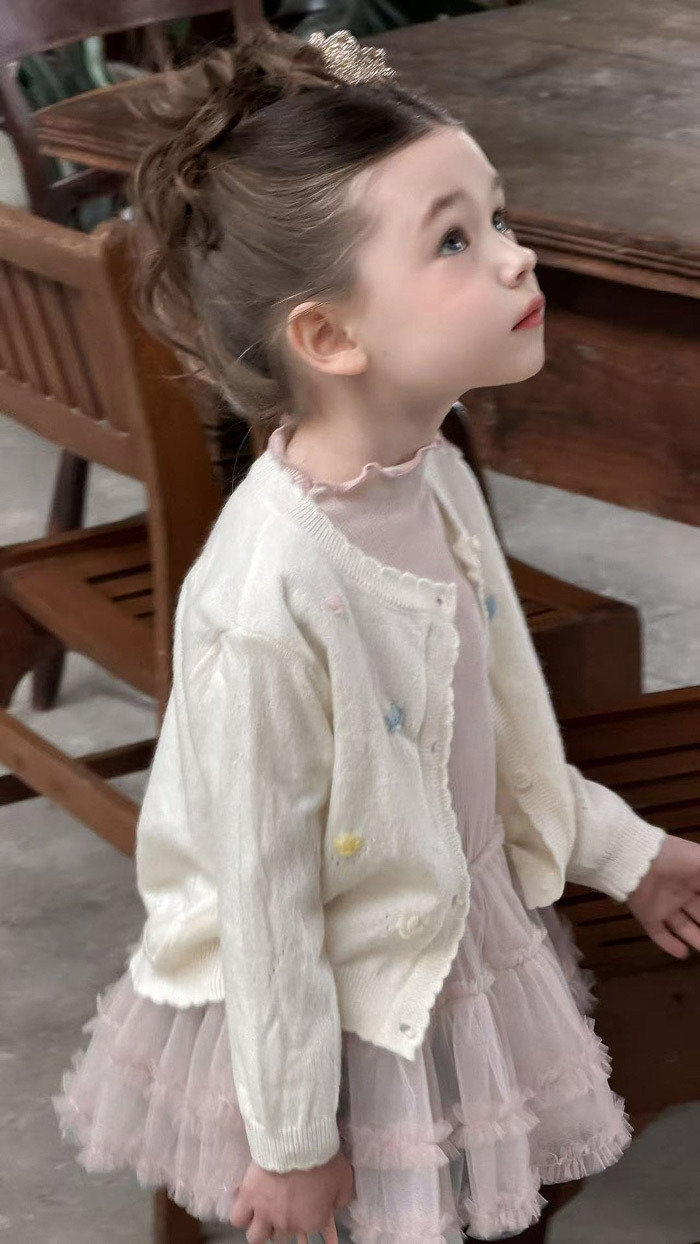 正韓春aiai 兩色泡泡糖針織外套