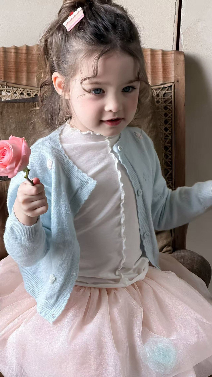 正韓春aiai 兩色泡泡糖針織外套