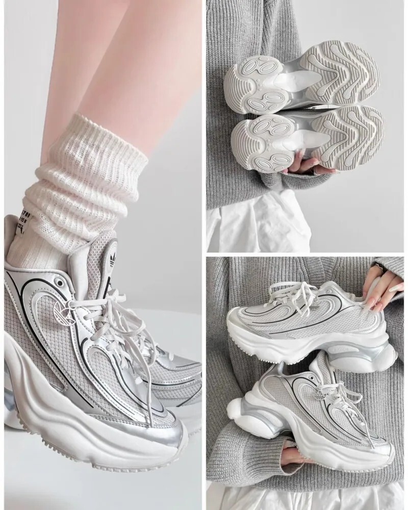 Adidas Ozvenuz W 白銀 老爹鞋 女款