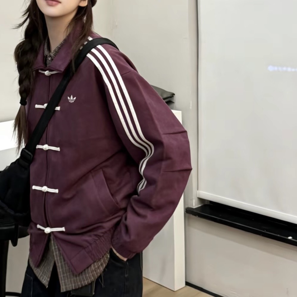 ADIDAS ORIGINALS CTT 3.1 SOFT 葡萄紫 新中式 唐裝 外套 長袖 夾克 愛迪達 KR0293