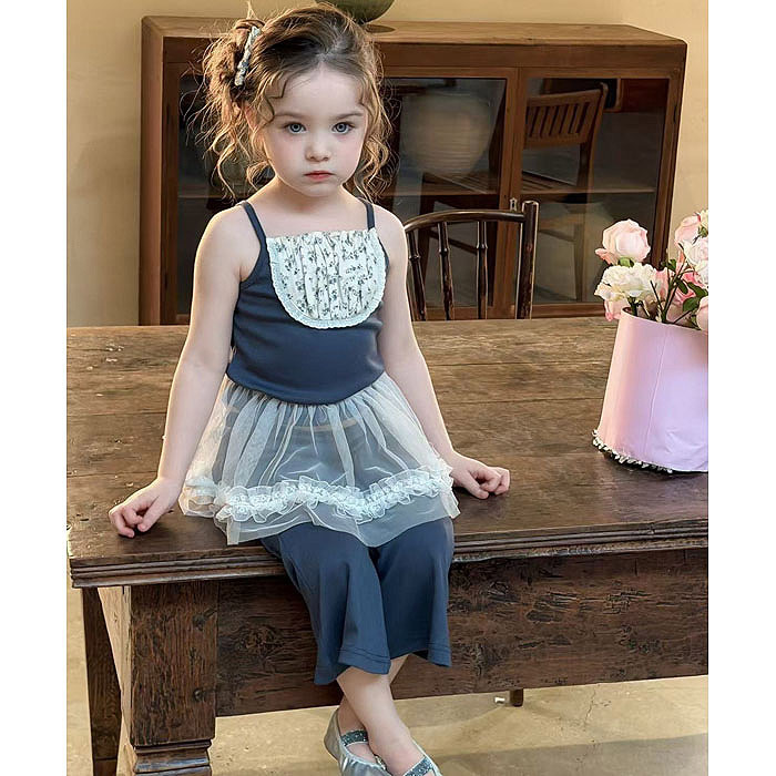 正韓春aiai 海軍藍花布套裝