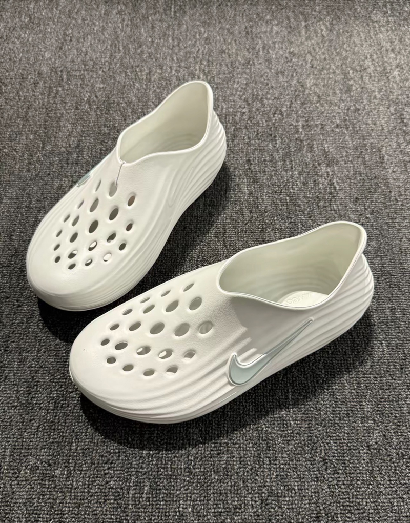 〈海外連線代購〉NIKE REACTX REJUVEN8  Spruce Aura 奶油白 象牙白 泡棉 休閒 防水 涼鞋 拖鞋 恢復鞋【HV5060-005】