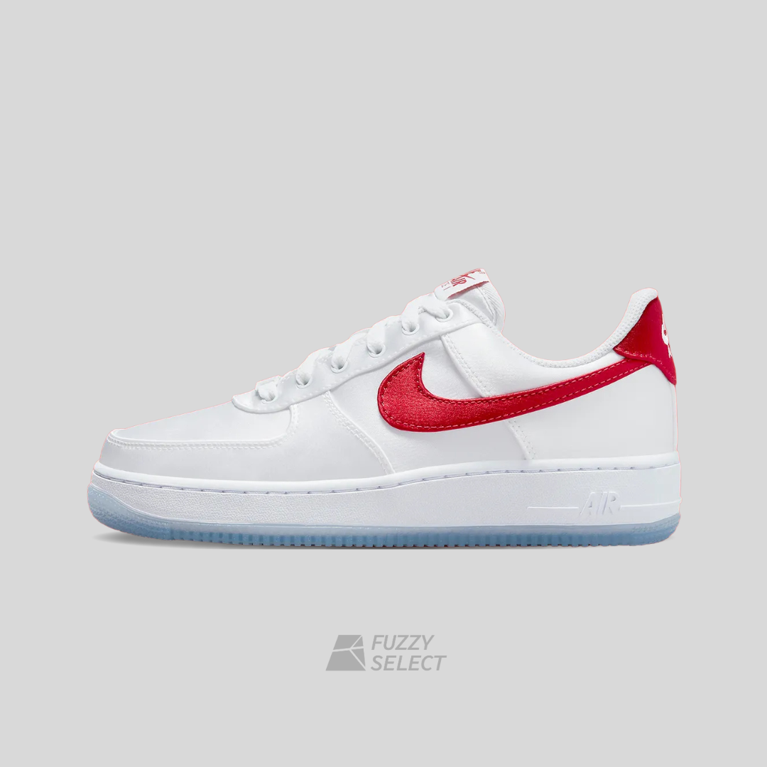 【逢甲FUZZY】Nike Air Force 1 "Satin White Red" 白紅 絲綢 DX6541-100