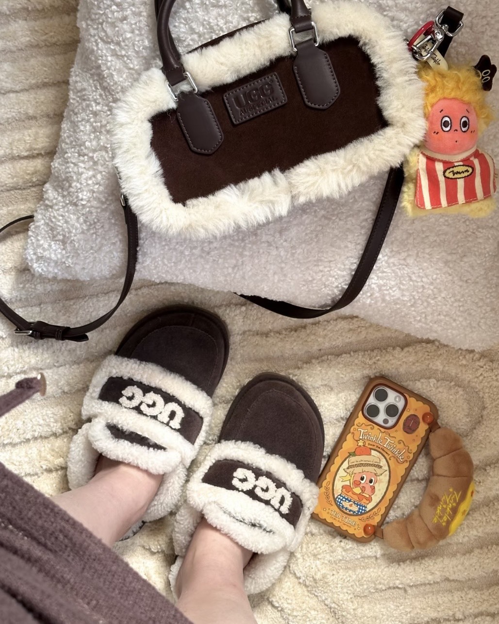 <澳版-薄底>UGG Auspecial Muffin Slipper  毛絨 內刷毛 懶人鞋 拖鞋 三色