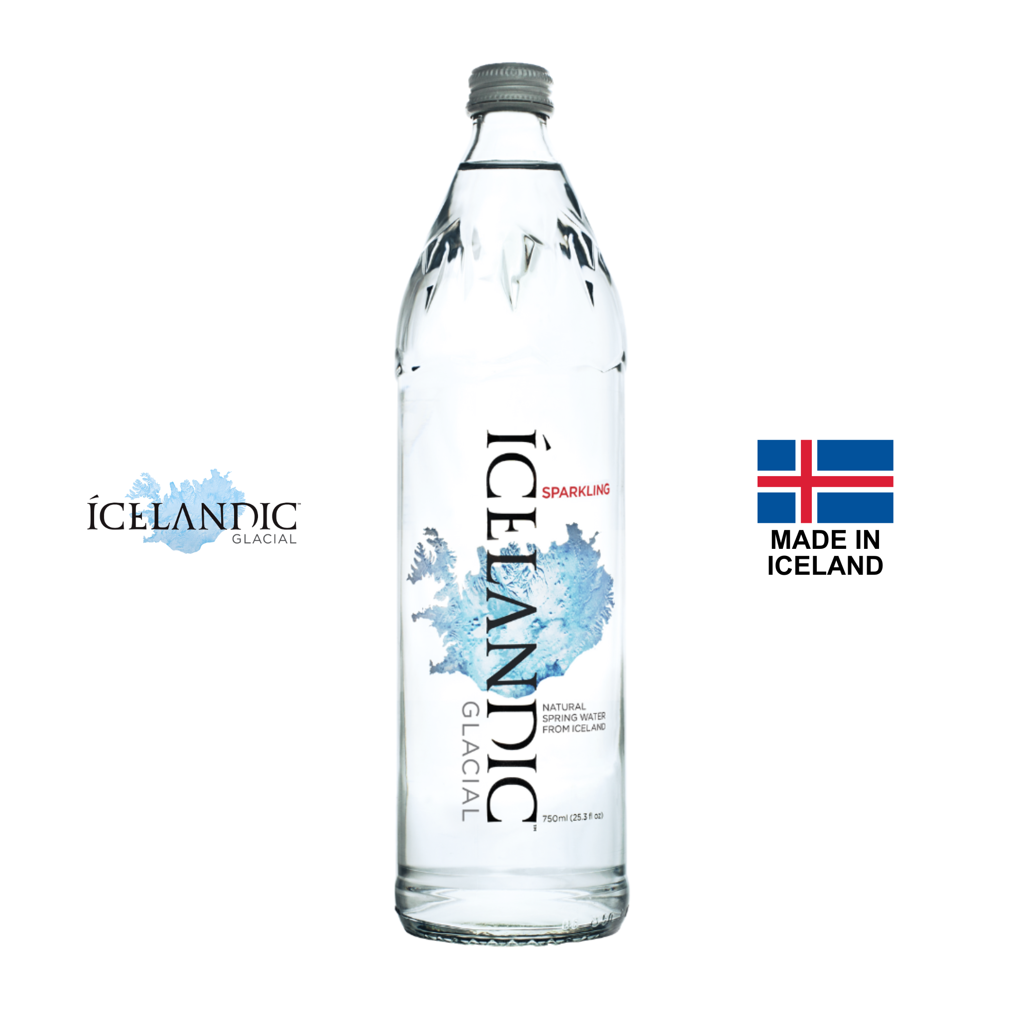 冰島冰川氣泡水  - 玻璃裝 750ml 12瓶/箱