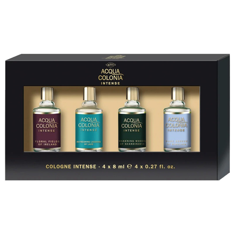 4711科隆之水 ACQUA COLONIA  INTENSE 極致繽紛系列小香禮盒 8mlX4 (夢幻花田+陽光海岸+甦醒森林+純淨微風)