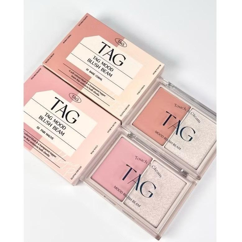 韓國 TAG MOOD BLUSH BEAM 雙色腮紅盤