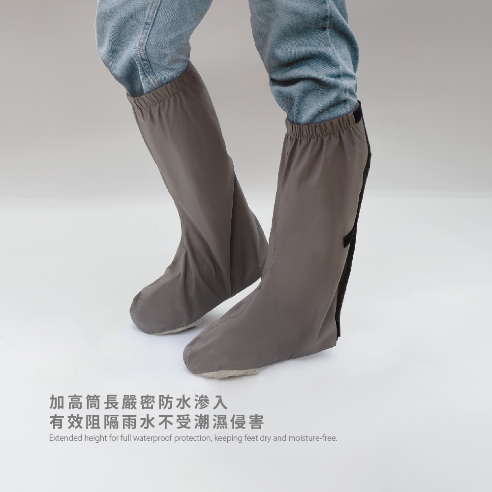 快穿脫防水雨鞋套設計家高筒長,嚴密防止雨水滲入,有效阻隔雨水不受水浸入鞋內