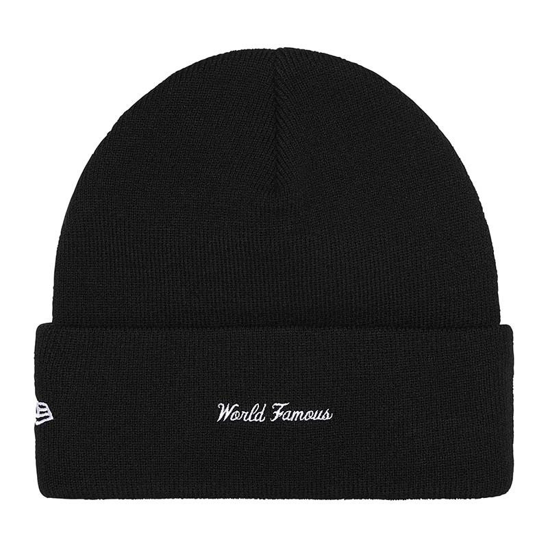 Supreme New Era Box Logo Beanie 帽子毛帽黑色FW25BN5-BK