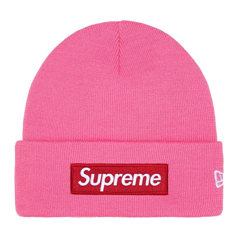 Supreme New Era Box Logo Beanie 帽子 毛帽 洋紅色 FW25BN5-MA [台灣現貨]