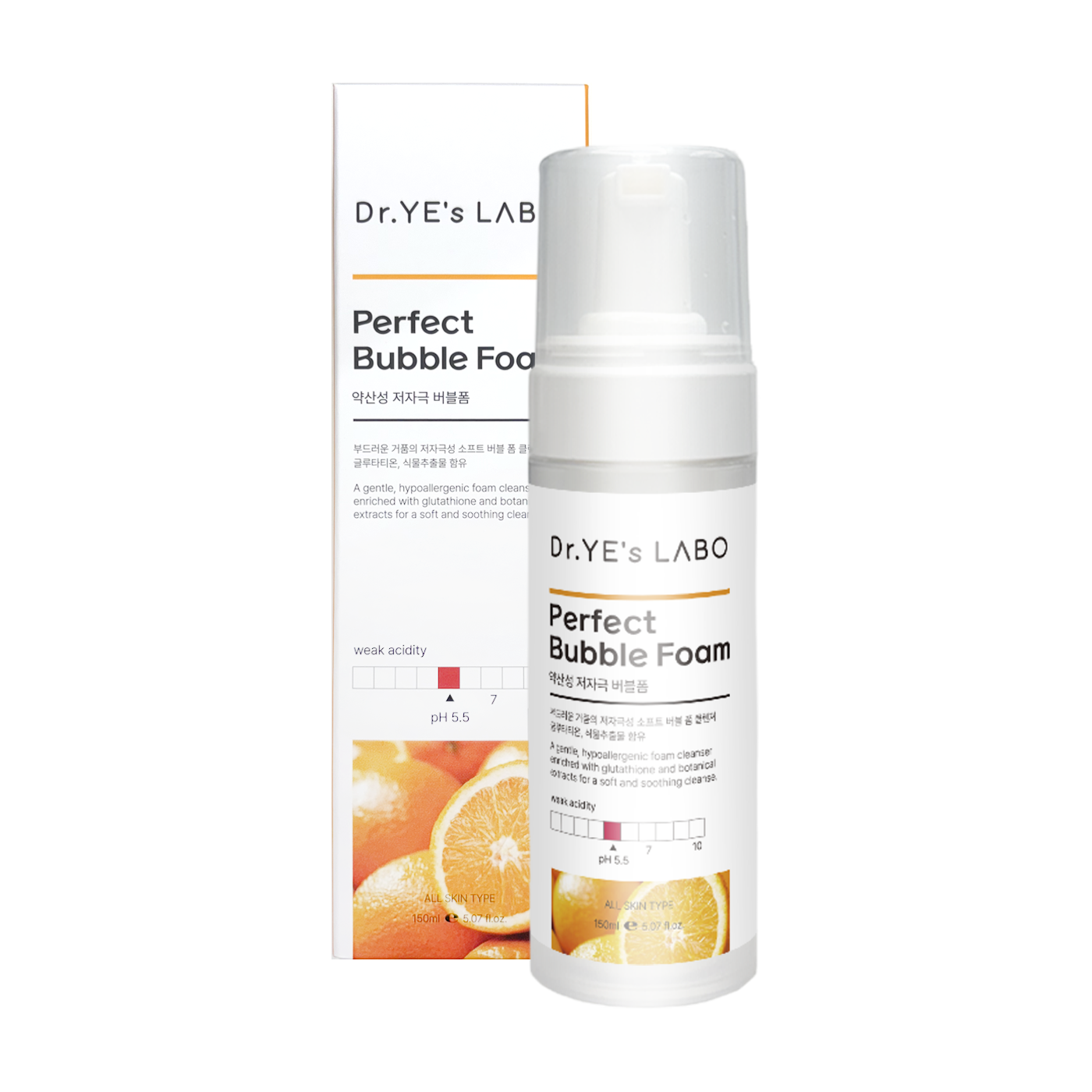ME05 DR.YE's LABO 穀胱甘肽柚子美白 潔面泡泡 PERFECT BUBBLE FOAM 150ML (LA005)
