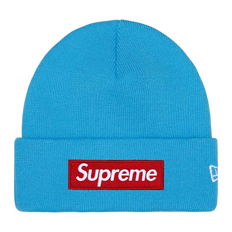 Supreme New Era Box Logo Beanie 帽子 毛帽 藍色 FW25BN5-BL [台灣現貨]