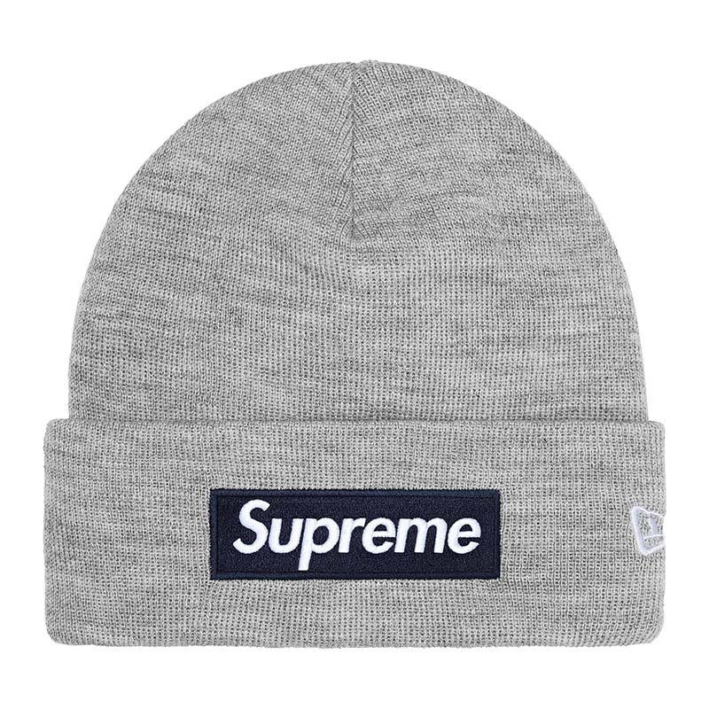 Supreme New Era Box Logo Beanie 帽子 毛帽 灰色 FW25BN5-HY [台灣現貨]