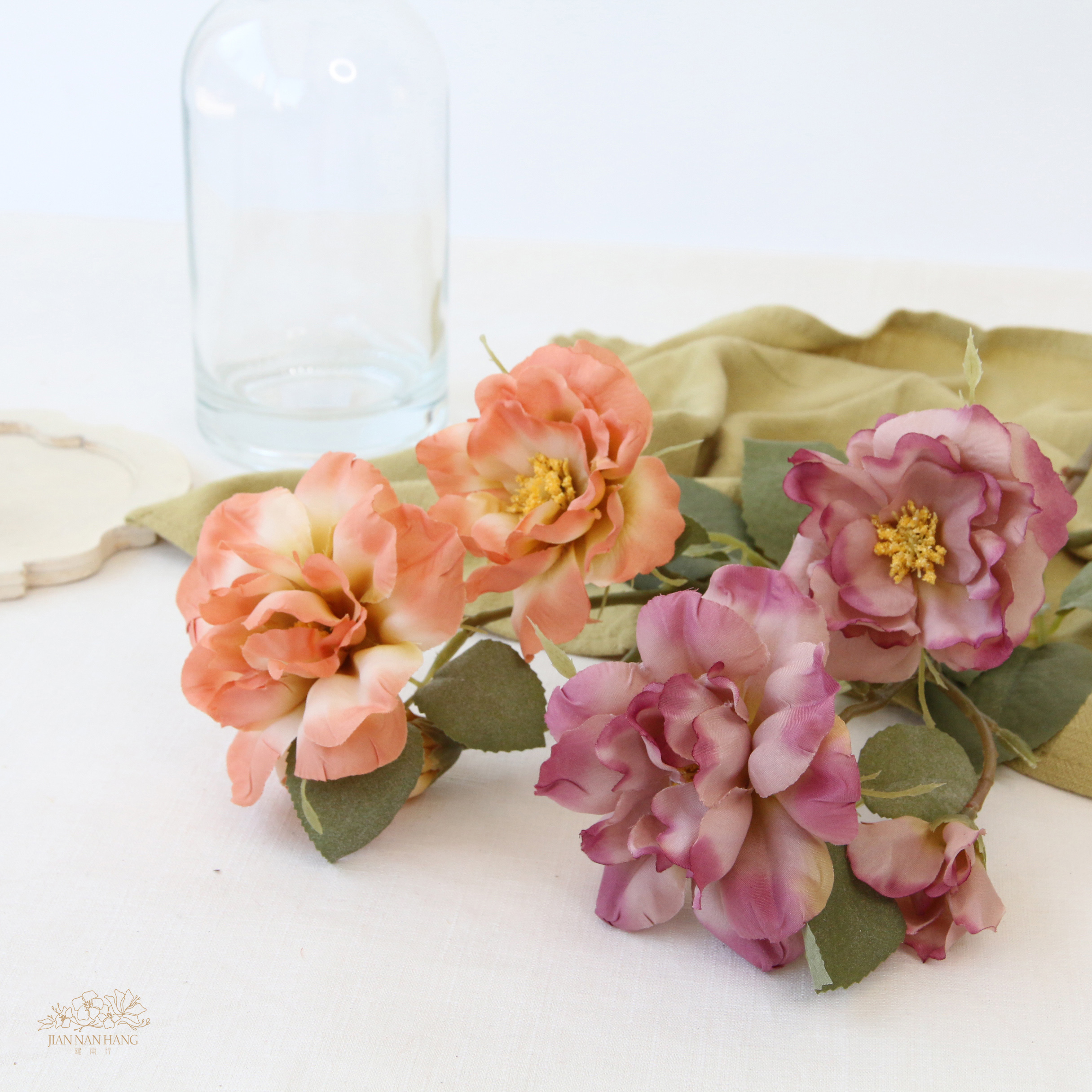 人造花Clair環保再生系列-花園玫瑰 2色