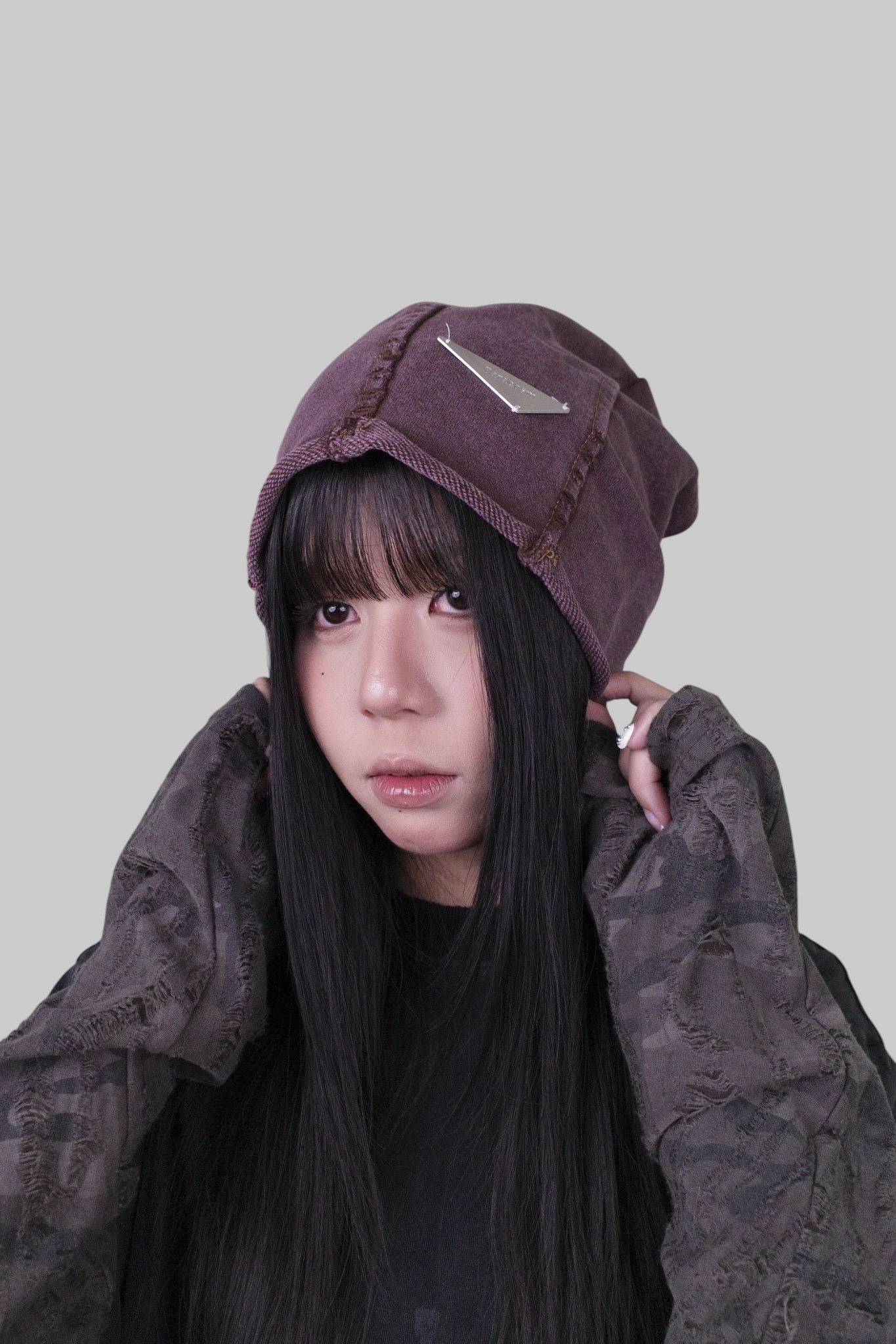 『Always_Good』做舊縫線 毛帽